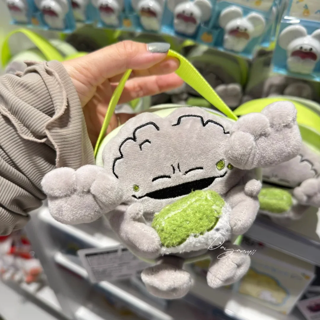 Original PokéMon Meicanshike Series Anime Peripheral Soft Pendant Doll Toy Practical Storage Bag Pillow Tandemaus Graveler Gift