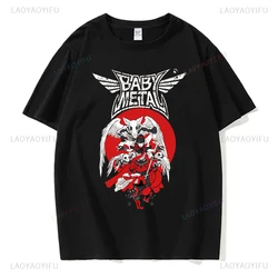 Lmxool Babymetal Shirt Man Soft Classic Short Sleeve O Neck Tee Tops Japanese Band Print Tshirt Summer Fashion Cotton Camisetas