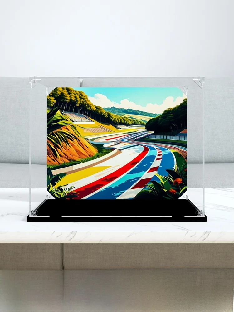 

Acrylic Dustproof Box Display Case for Kart Building Blos Figure Model Cover Suitable for 72037 power
