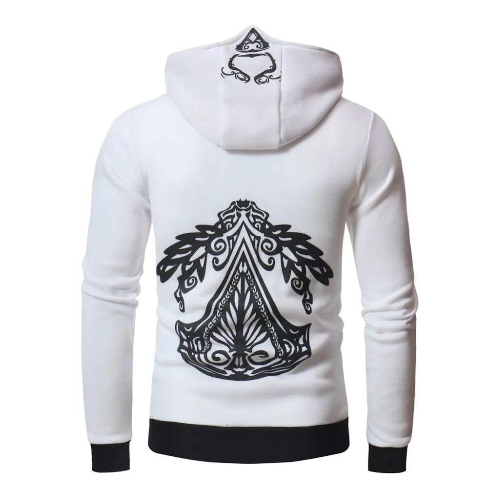 Zipper Design Hoodie Men's Casual Jacket 2024 Men's Fashion Killer Hoodie Spring and Autumn Long Sleeved Diagonal