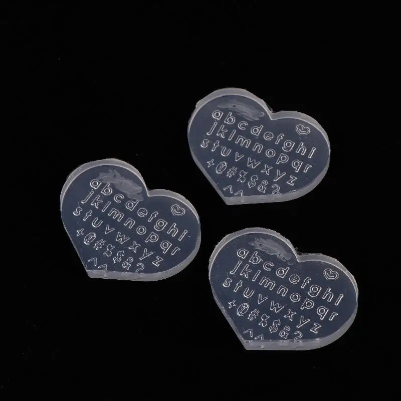 HOT! 1/3PCS Art Decoration Universal English Letter Design Nail Silicone Mold Earring Necklace 3D Resin Mold DIY Tools