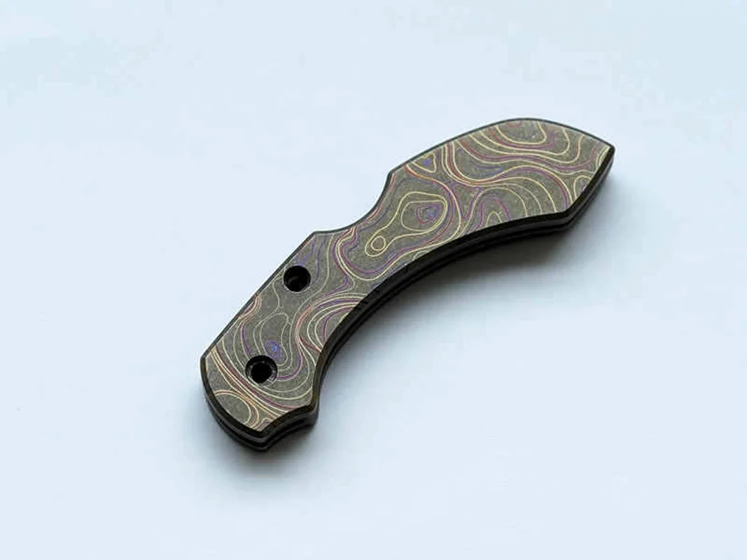 

1 Pair Titanium TC4 Scales for Spyderco C28 Modify TI Scale Replacement