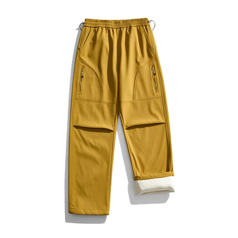 

Outdoor Men's Fce Lined Cargo Pants Zipper Functional Workwear Casual Hiking Mountain Climbing Leisure Polyester Fiber