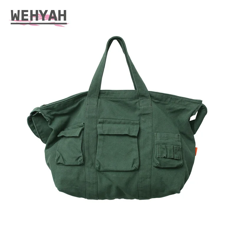 

Wahyah Messenger Bags for Woman 2022 New Tooling Style Tote Bag Fashion Casual Women's Bag Large Portable Shoulder Bags ZY03
