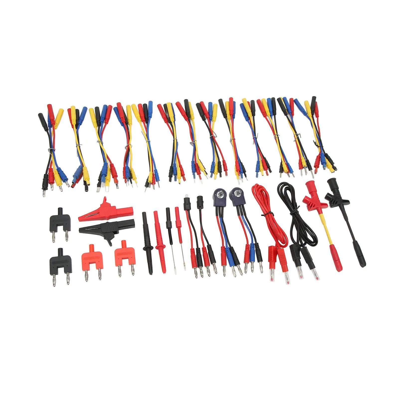 موصلات أسلاك السيارة كابلات محول مجموعة موصلات اختبار دائرة السيارات المريحة سهلة الاستخدام متعددة الوظائف لراسم الذبذبات #4