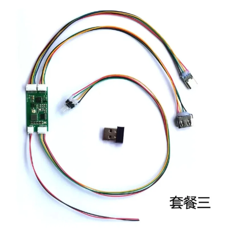 Wireless Conversion DIY Module for Wired Keyboard, 2.4G Adapter Kit with Receiver