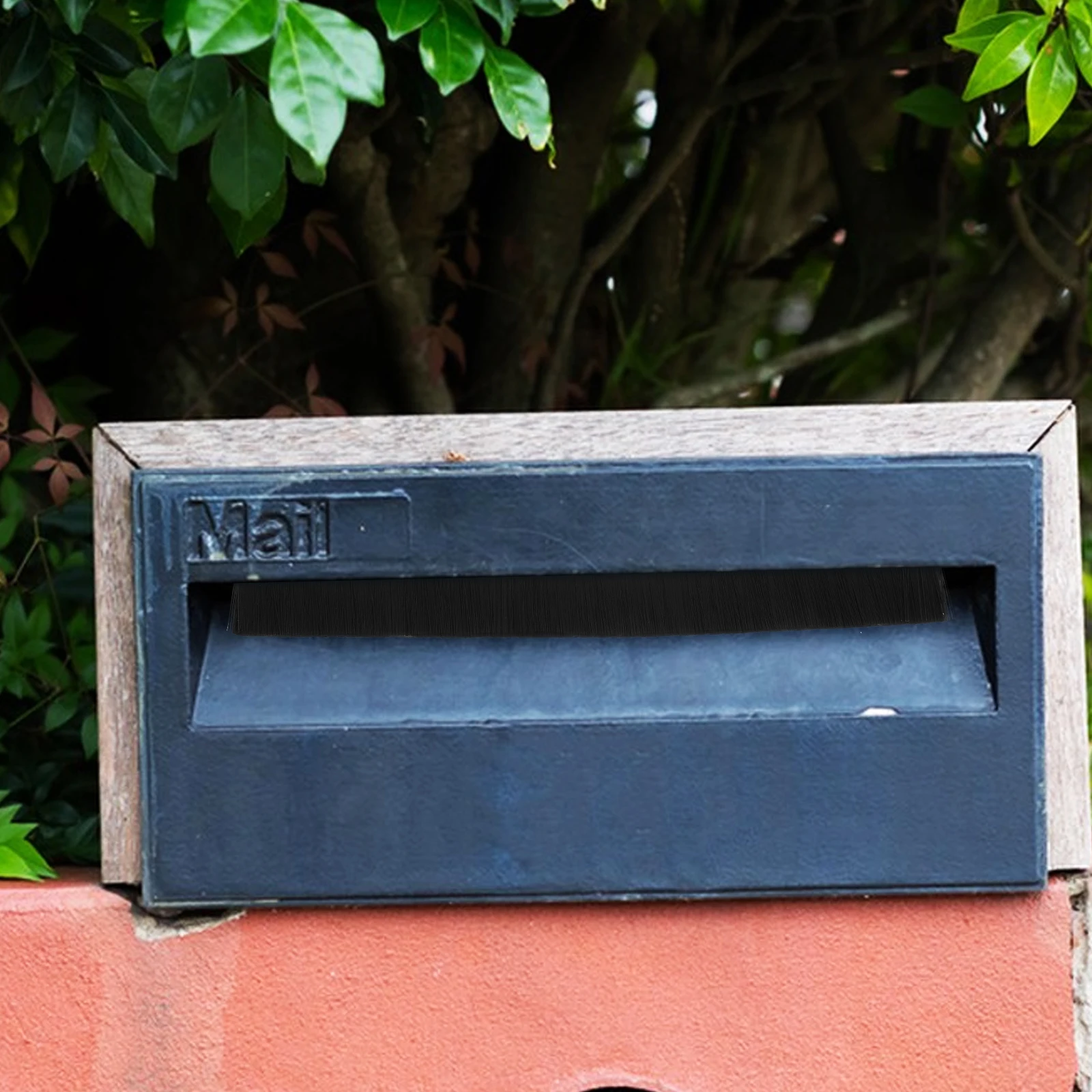 

2pcs Mailbox Lid Brush Seal Strip Nylon Bristle Cleaner For Dust Moisture Prevention Home Office Use Durable Mail Box Cover