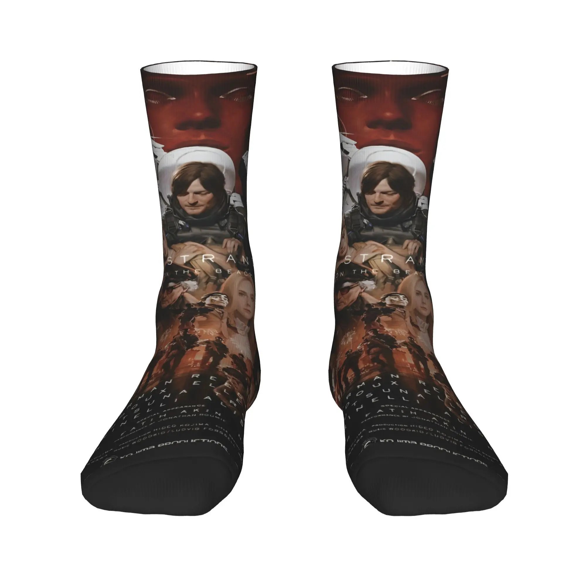 남성 양말 Death Stranding 2 On The Beach 스타킹 항균 중간 부드러운 양말 겨울 패션 디자인 러닝 양말