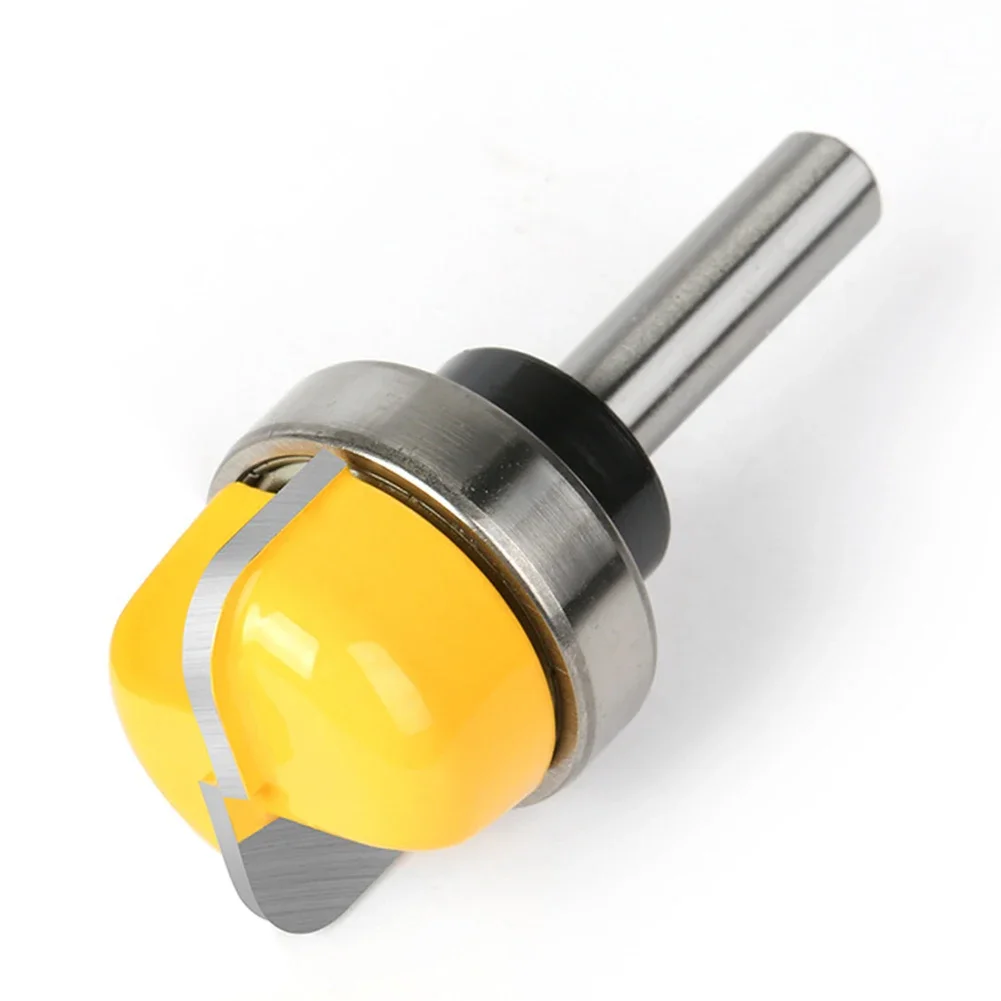 

3pcs Round Nose Milling Cutter Router Bits with 8mm Shank and Bearing for Bowl and Tray Woodworking Applications