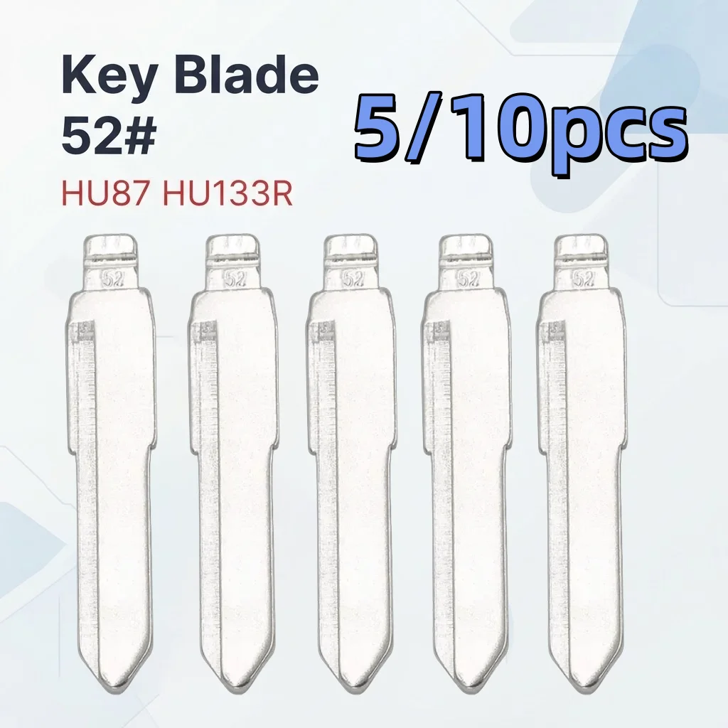 5/10pcs 52# HU87 HU133R Metal Uncut Blank Flip Remote Key Blade For Suzuki Swift for keydiy KD xhorse VVDI JMD No. 52