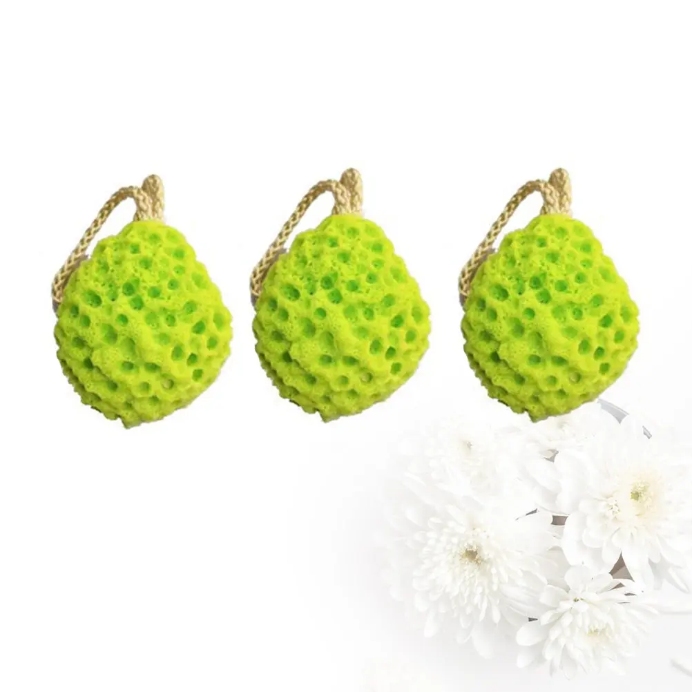 

3Pcs Honeycomb Shaped Sponge Natural Bath Sponge for Skin Care Soft Exfoliating Massage Shower Bathing Tool
