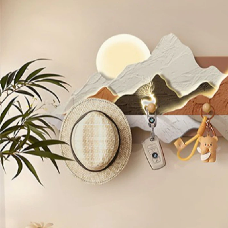 Landscape Design coat racks interior decoration save space storage shelves hanging key percheros de pared living room furniture