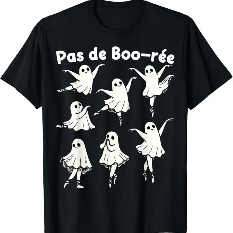 Pas de Boo re Ballerina Funny Ghost Halloween Spooky Season T Shirt