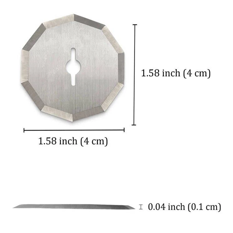 Replacement Rotary Blades Compatible With Worx WX2300 Zipsnip RC2600K,RC2601, RC2602, WX080L, WX081L Model Cutter Blade