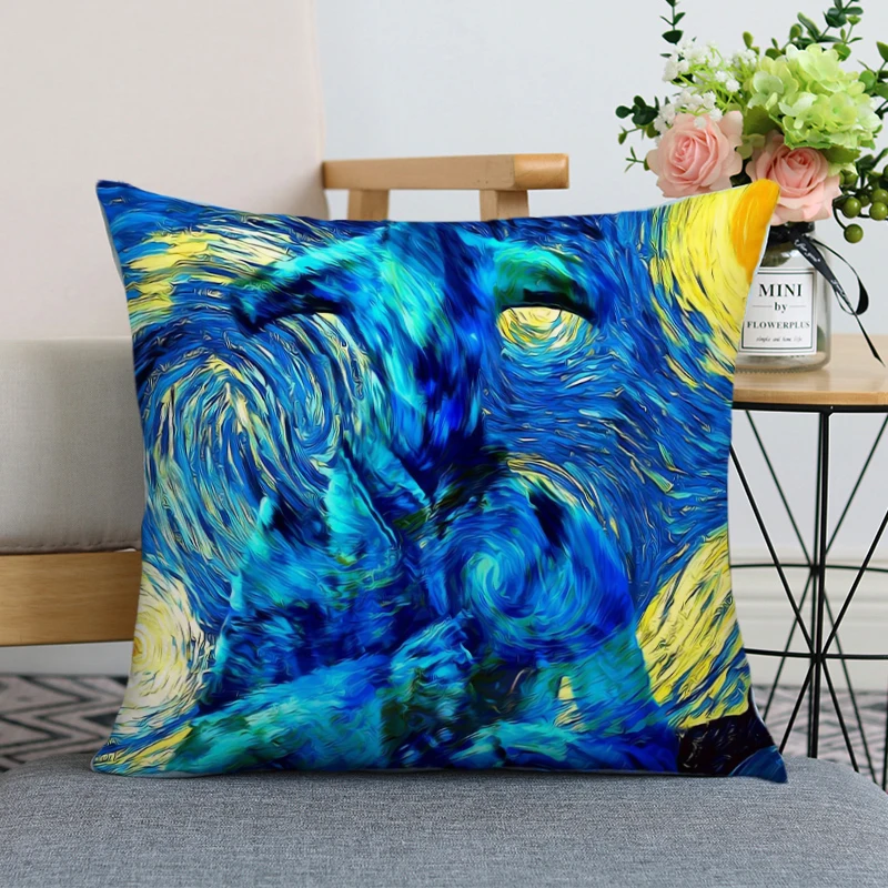 

Pillows Decor Van Gogh Ornamental Pillows for Living Room Decorative Pillow Cases 40x40 Bed Pillow Cover Cushion Covers Sofa