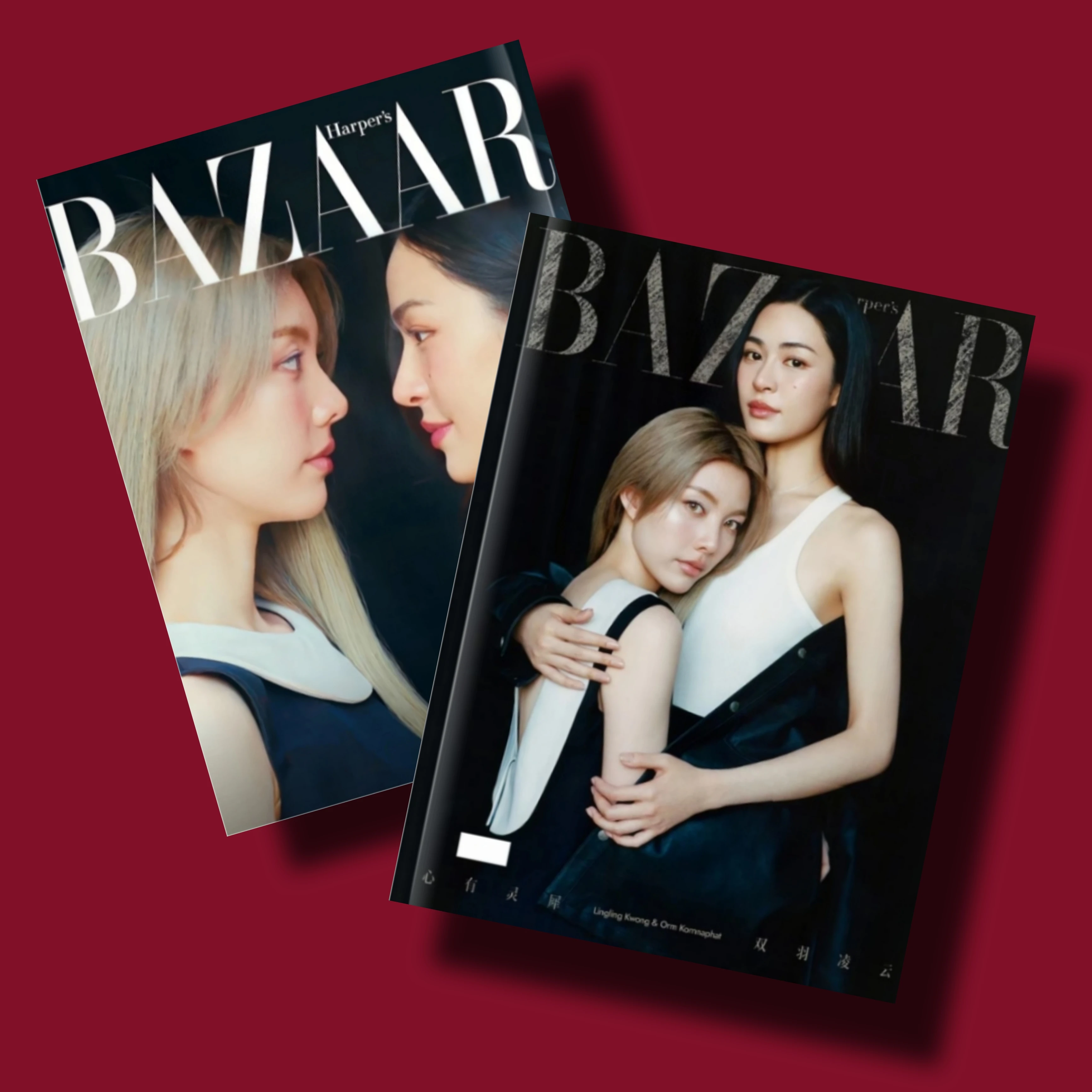 الدراما التايلاندية سرنا LingOrm أزياء بازار ألبوم مجلة التصوير الفوتوغرافي فيجارو فقط أنت لينغ لينغ كوونغ تقويم مكتبي