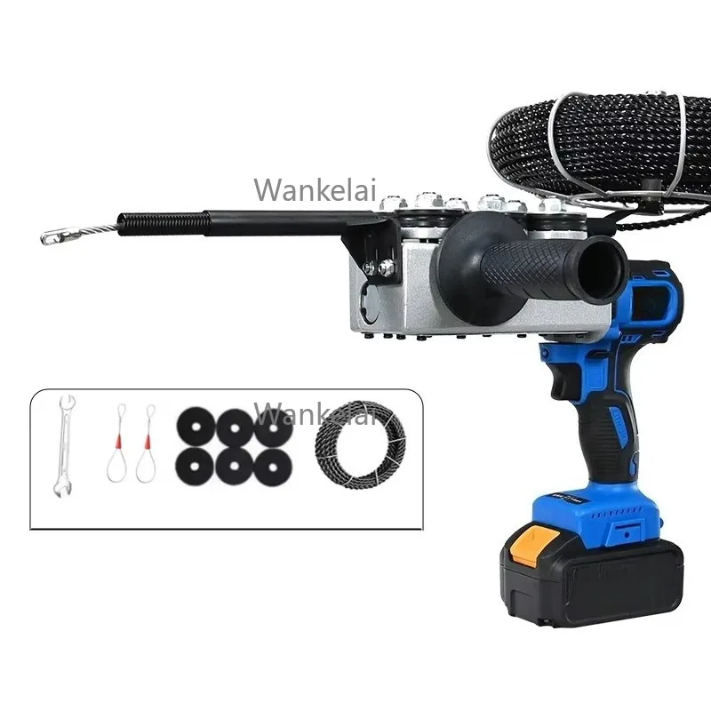Electrician Brushless Threading Machine - Wire Pulling Hidden Pipe Threader Wire Line Guide Puller for Professional Threading