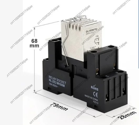 15a miniature din rail solid state relay, dc control dc