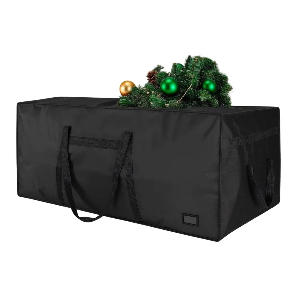 Artificial Christmas Tree Storage Bag 50x20x16 in Large Capacity Holiday Decoration Organizer with Built in Handles