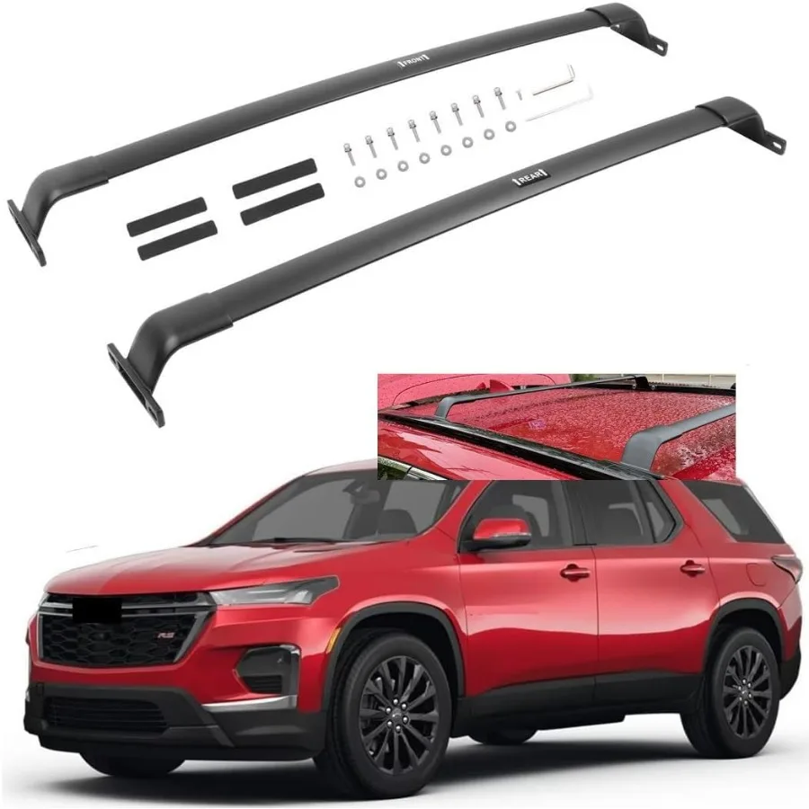 

Модернизированные грузовые багажники HeavyDuty 220 фунтов для 20222024 Chevrolet Chevy Traverse, багажник на крышу, поперечные перекладины, аксессуары для багажника