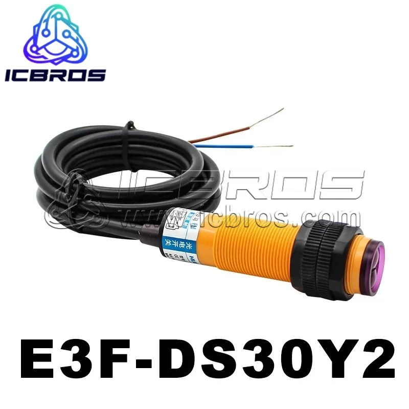 E3F DS30Y2 Diffuse Reflection Photoelectric Switch Infrared Sensor E3F-DS30Y2 2-wire AC 220V 380V 36V Normally Closed