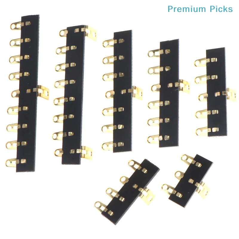 portableAmpmart Audio Tag Strip 3-10 Pins Gold Plated Durable Connection Board for Guitar Amp Repair HIFI Audio Custom DIY