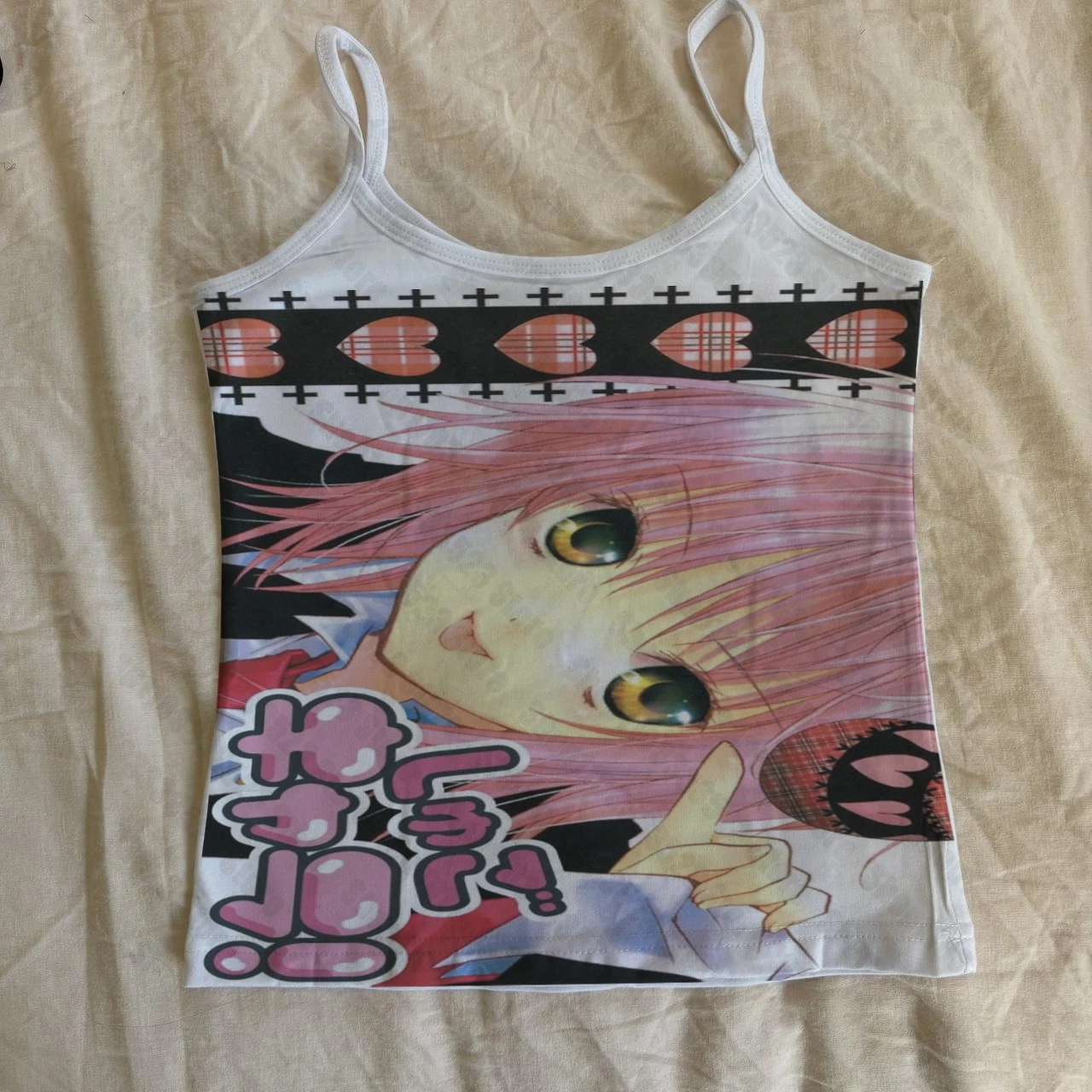 Kawaii الشارع الشهير بروتيل ايمو الفتيات الإناث ملابس الصيف خمر Harajuku النساء بلايز لطيف الفتيات الجرافيك سليم 2000s الطفل تانك