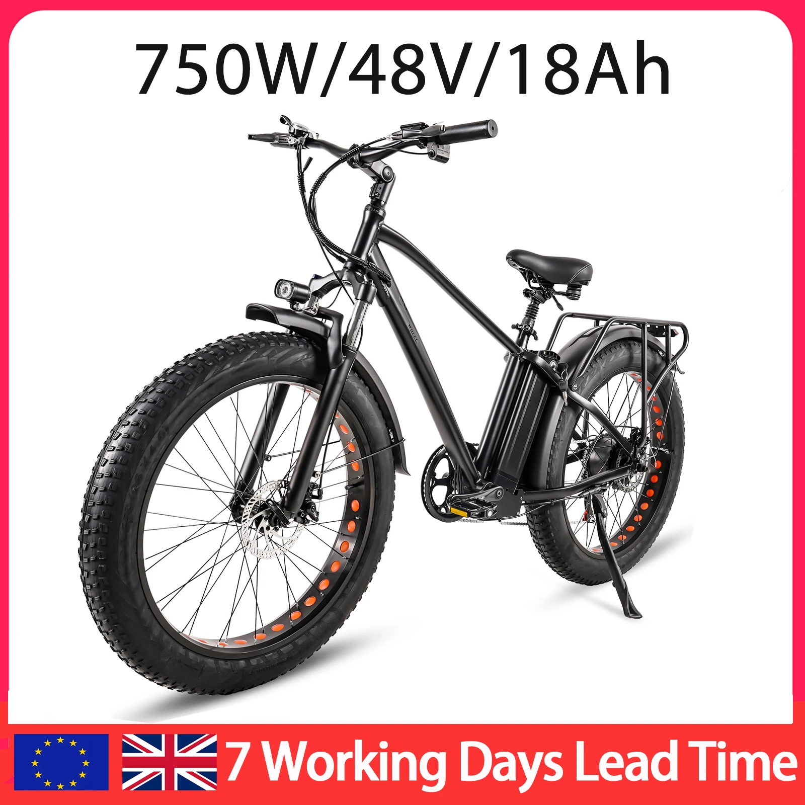 

26inch Electric Mountain Bike 500W EBike aluminium Adult Electric Bike with 48V 18AH Power Battery Oil Brake 50 km/h Top Speed