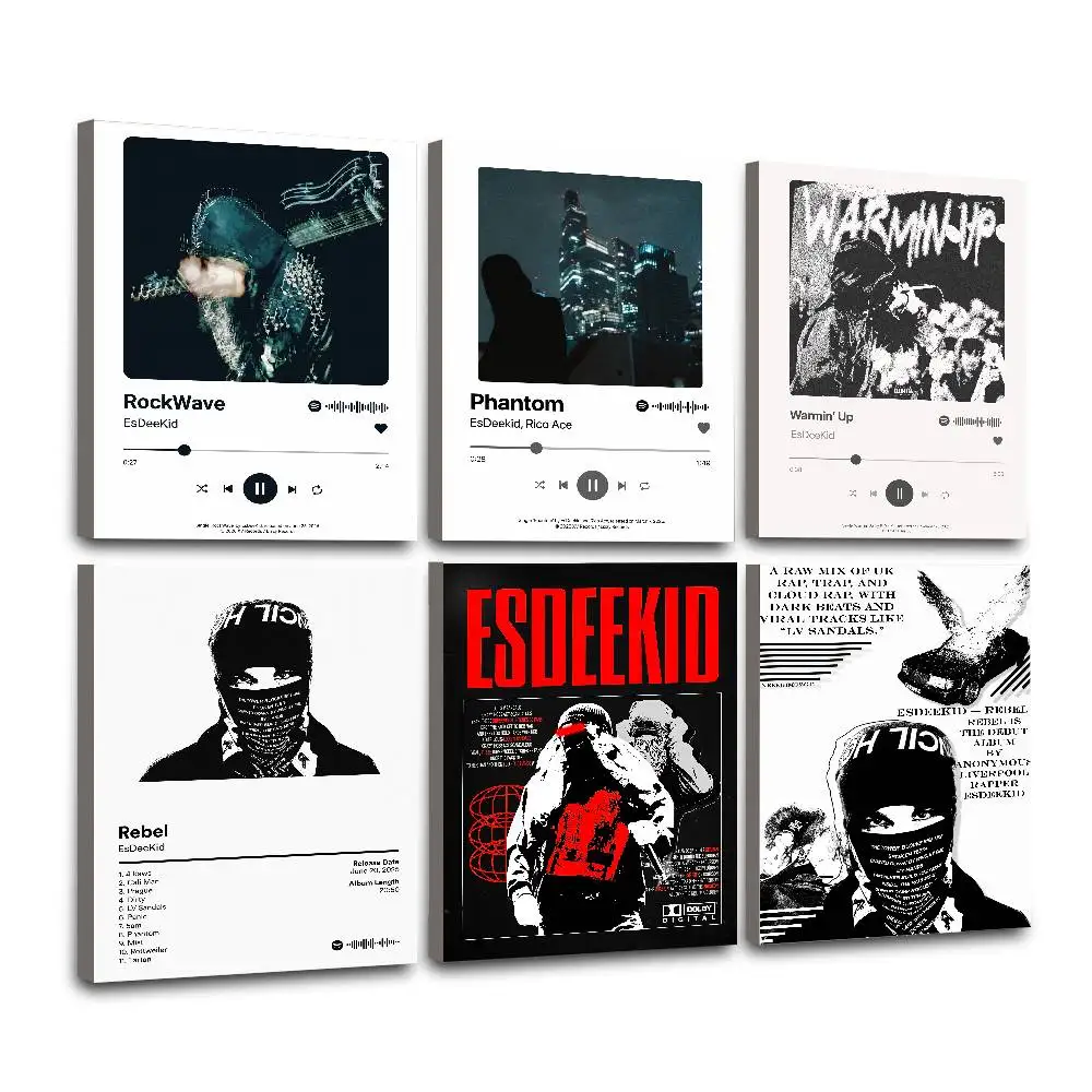 Rapper E-EsDeeKid lassic Cover Canvas Painting Print Poster For Living Room Wall Art Home Decor Pictures Gift