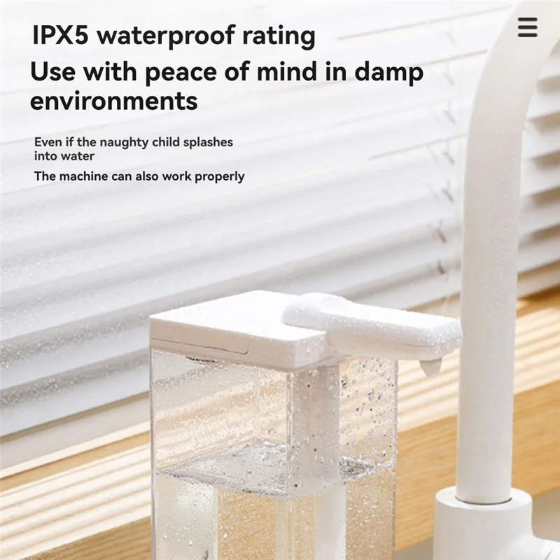 B47B-Бесконтактный автоматический дозатор мыла Индуктивный интеллектуальный дизайн 490 мл Большая емкость для домашнего и офисного использования