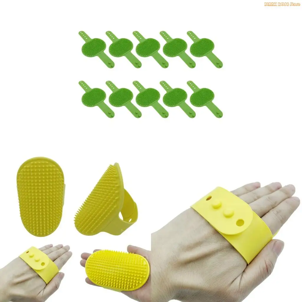 K1AE Set of 10 Silicone Pet Grooming Pad Cats Hair Remover for Table Legs