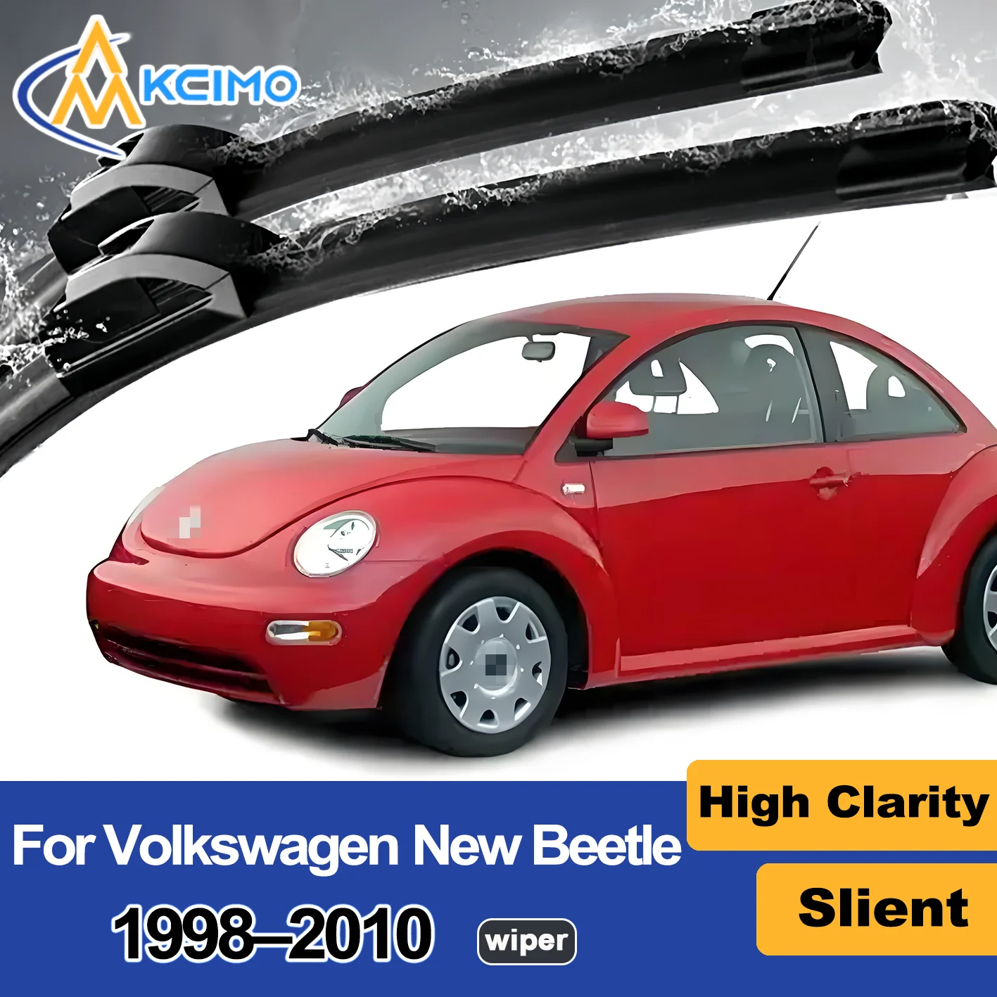 

2PCS New Wiper Blades for Volkswagen New Beetle 1998-2010 Volkswagen Beetle (Mexico) Volkswagen Bjalla (Iceland) Front Windshiel