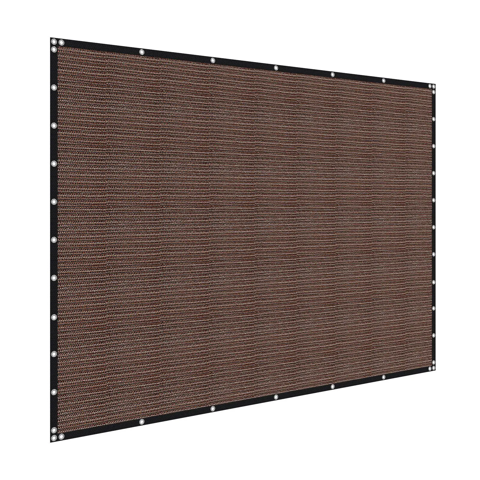 90% Sun Shade Cloth, 10 x 12 ft Pergola Shade Cover with Stainless Steel Grommets, Sun Shades Canopy Privacy Screen with 140 GSM HDPE Material, for Outdoor, Patio, Garden, and Backyard (Brown)