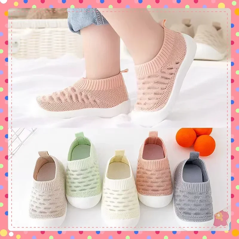 

New Breathable Baby Walking Shoes, Indoor Anti Slip Baby Walking Shoes, Soft Soled Front Shoes Boys and Girls