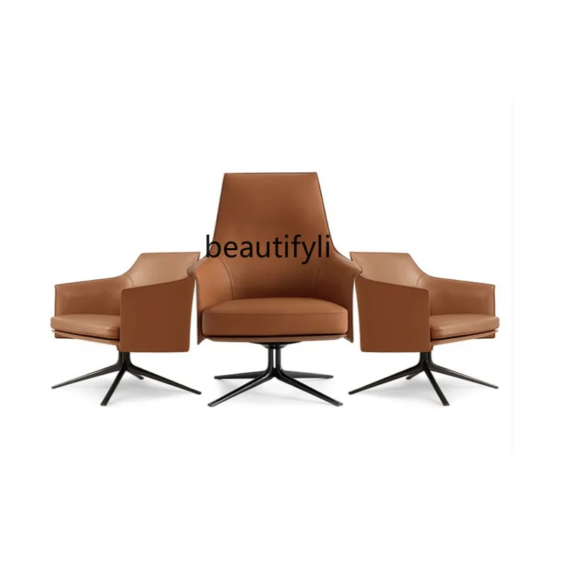 Nordic Light Luxury Stanford Rotating Dining Chair Designer Creative Single Leisure Chair Modern Minimalist Couch