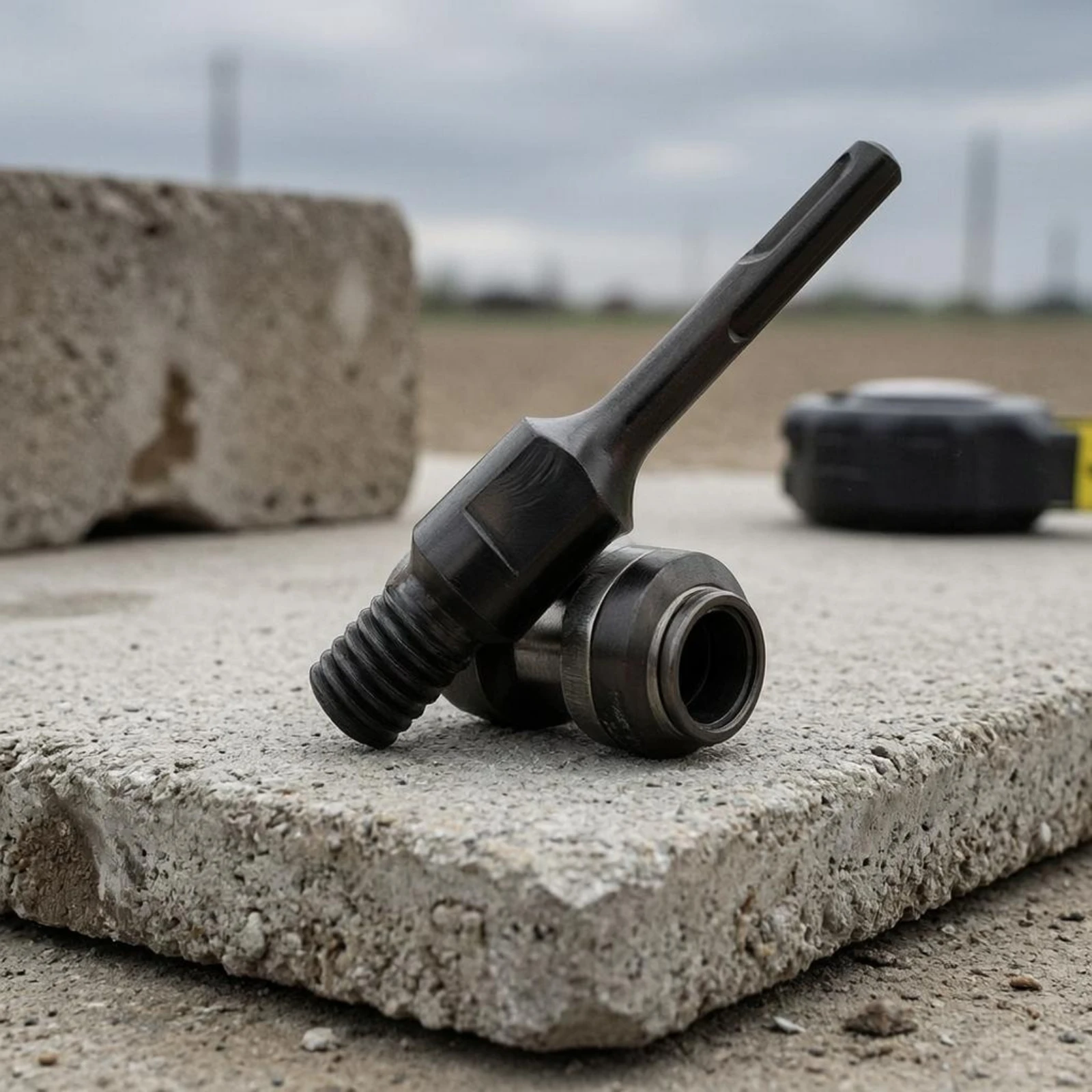 Threaded Conversion Shaft Metal Power Tool Adapter Shaft Insert Shank Adapter Interchangeable Black