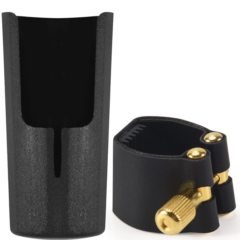 

On sale Plastic clarinets Nozzle cap with PU ligature Black