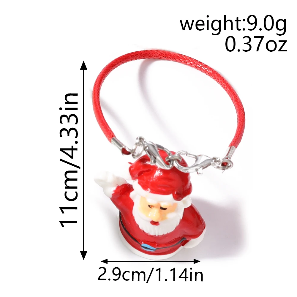 Aihua Niedlicher Schlüsselanhänger, schöner Weihnachtsbaum, Hirsch, Schneemann, Handykette für Frauen und Mädchen, Neujahr, Handtasche, Anhänger, Handyband, Geschenke – Detail 8