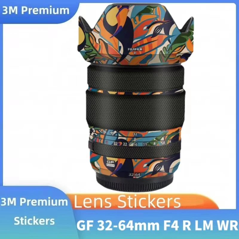 GF32-64 F4R Decal Skin Vinyl Wrap Film Camera Lens Protective Sticker For Fuji Fujifilm GF 32-64mm F4 R LM WR