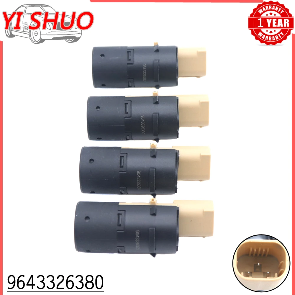 

New PDC Parking Sensor For Citroen C2 C3 C4 Peugeot 1007 307 For Volvo S40 S60 S80 V50 V70 XC70 XC90 9643326380 4PCS