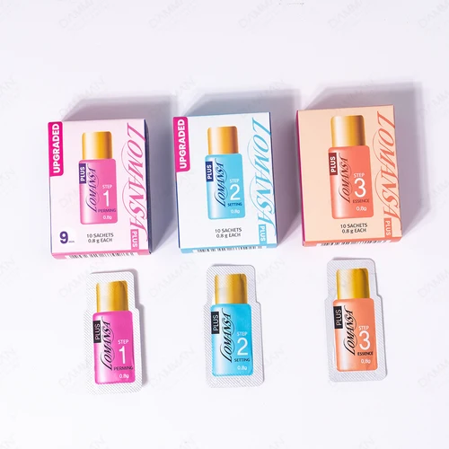 Imagen 2 del producto 10 Uds. Kit permanente de pestañas Lomansa de 9 minutos paso 1 2 3 juego de rizador permanente para levantamiento de pestañas herramientas de maquillaje profesionales para levantamiento de pestañas