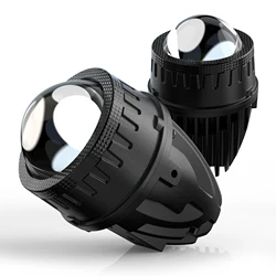AES 2''Q2M Bi LED 6000K/Tri Color 3000K+4300K+6000K Fog Light for Toyota LED Fog Projector Lens for Car Motorcycle Upgrade