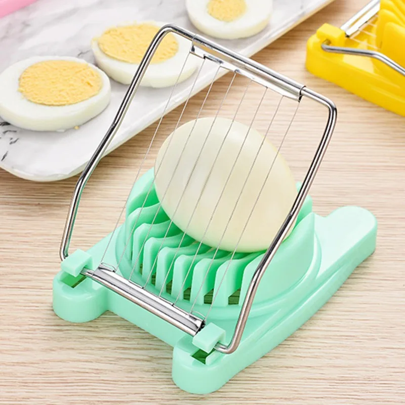 Egg Cutter Manual Egg Slicer Food Processor Attachment Tools Shredder Tubeless Steel Cooking Accessories Kitchen Cooking Devices