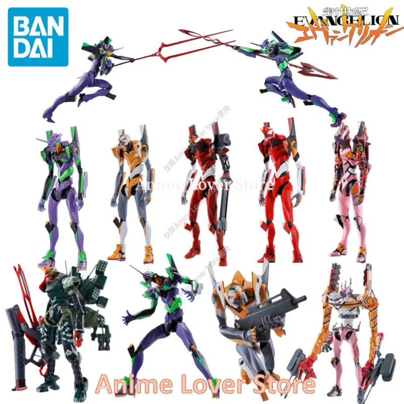 Original Bandai EVANGELION Anime Figure ROBOT SIDE EVA joints Movable EVA-0-1-2-8 Collectible Model Ornaments