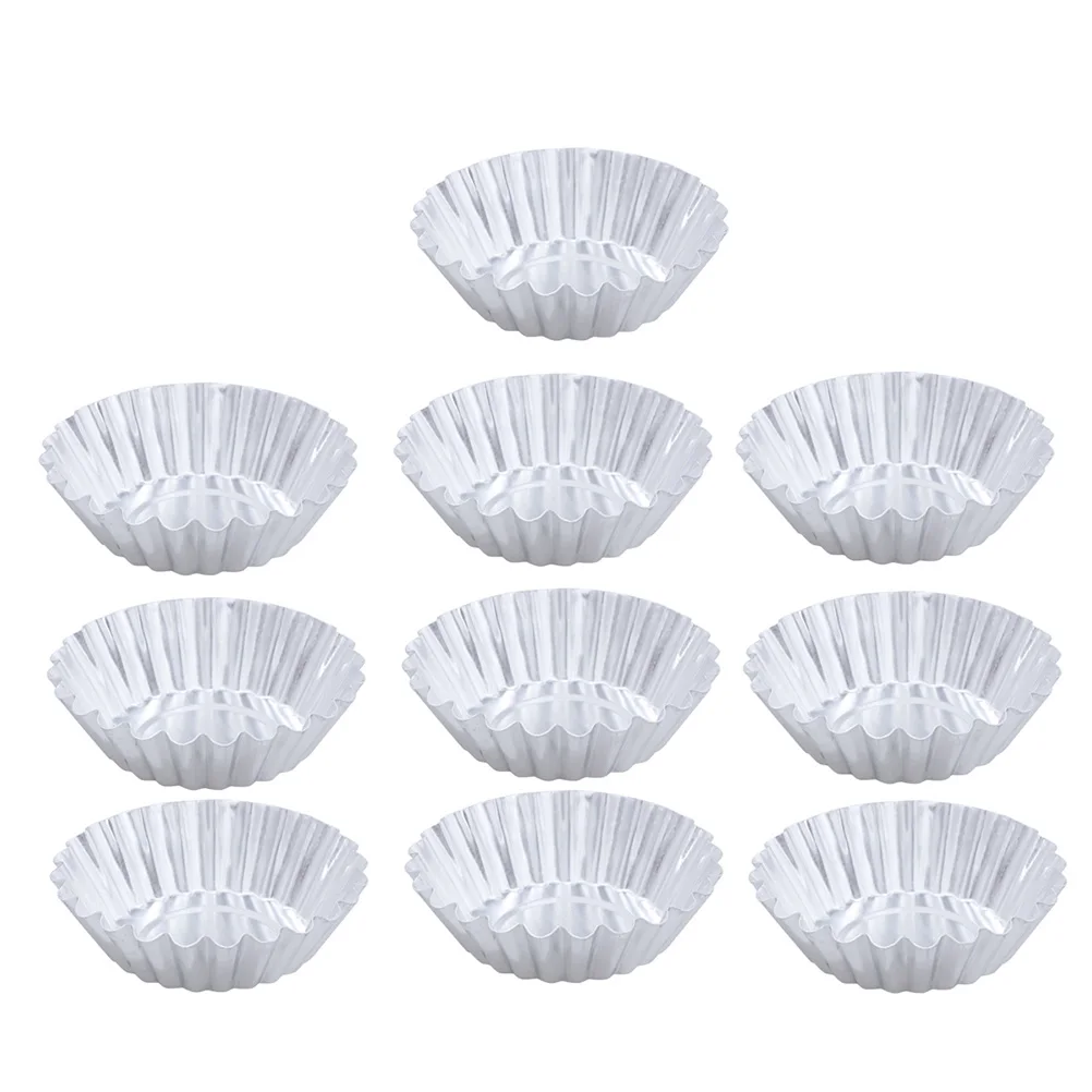 

24Pcs Reusable Nonstick Egg Tart Molds Aluminum Alloy Muffin Baking Cups Tartlet Pans
