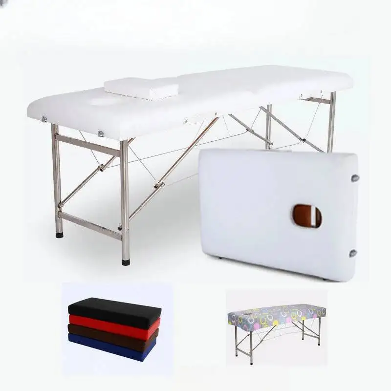 

Tattoo Beauty Massage Tables Folding Pedicure Comfort Adjust Massage Tables Knead Home Lettino Estetista Salon Furniture QF50MT