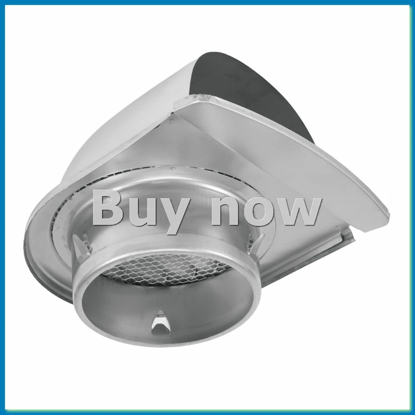 

4Inch 100mm Waterproof Stainless Steel Vent Vent Hood Anti- Exhaust Extractor for Wall Air Outlet Cover,D-A33R