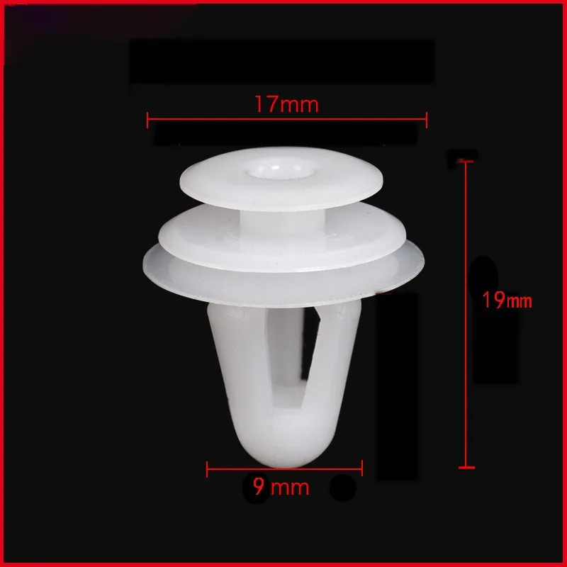 20/50Pcs/Bag 9mm Hole Door Panel Clips Auto Fastener Clip for Peugeot 206 207 208 308 407 408 for Citroen C4 C5 C3 Accessories image 2