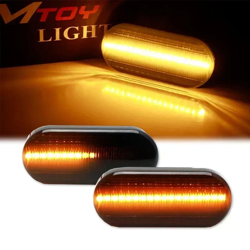 1/2PCS Led Dynamic Side Marker Turn Signal Light Sequential Blinker Light For VW Golf 3 4 MK3 MK4 Passat Polo 6N 9N Bora Vento