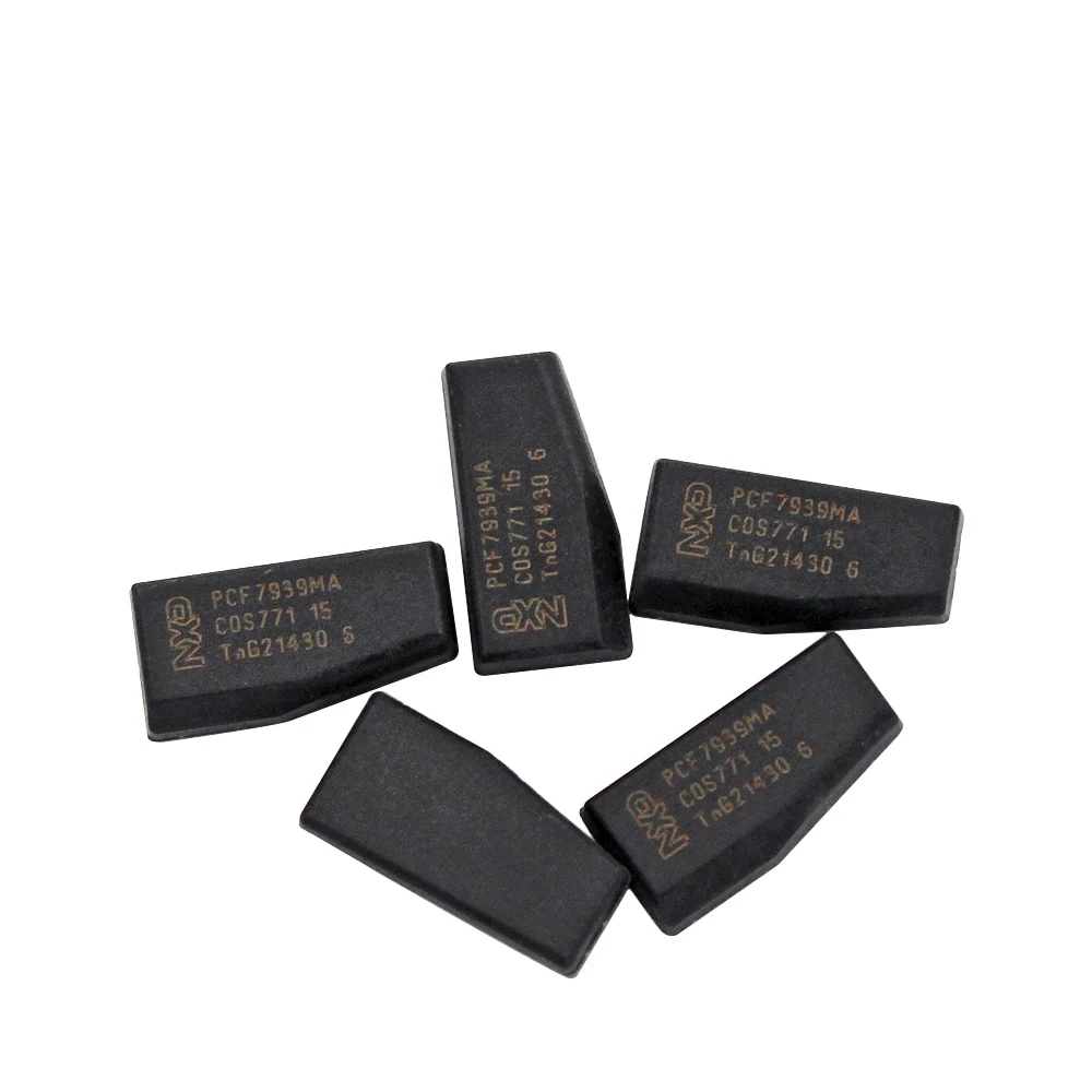 KEYECU 10 sztuk/partia puste Transponder Chip PCF7939MA (TP39) ID4A dla Renault Dacia Duster Logan Sandero 2012 + dla NISSAN Rogue